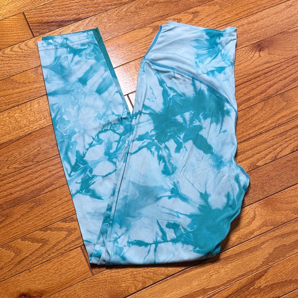 Teal tie-dye Vitality leggings